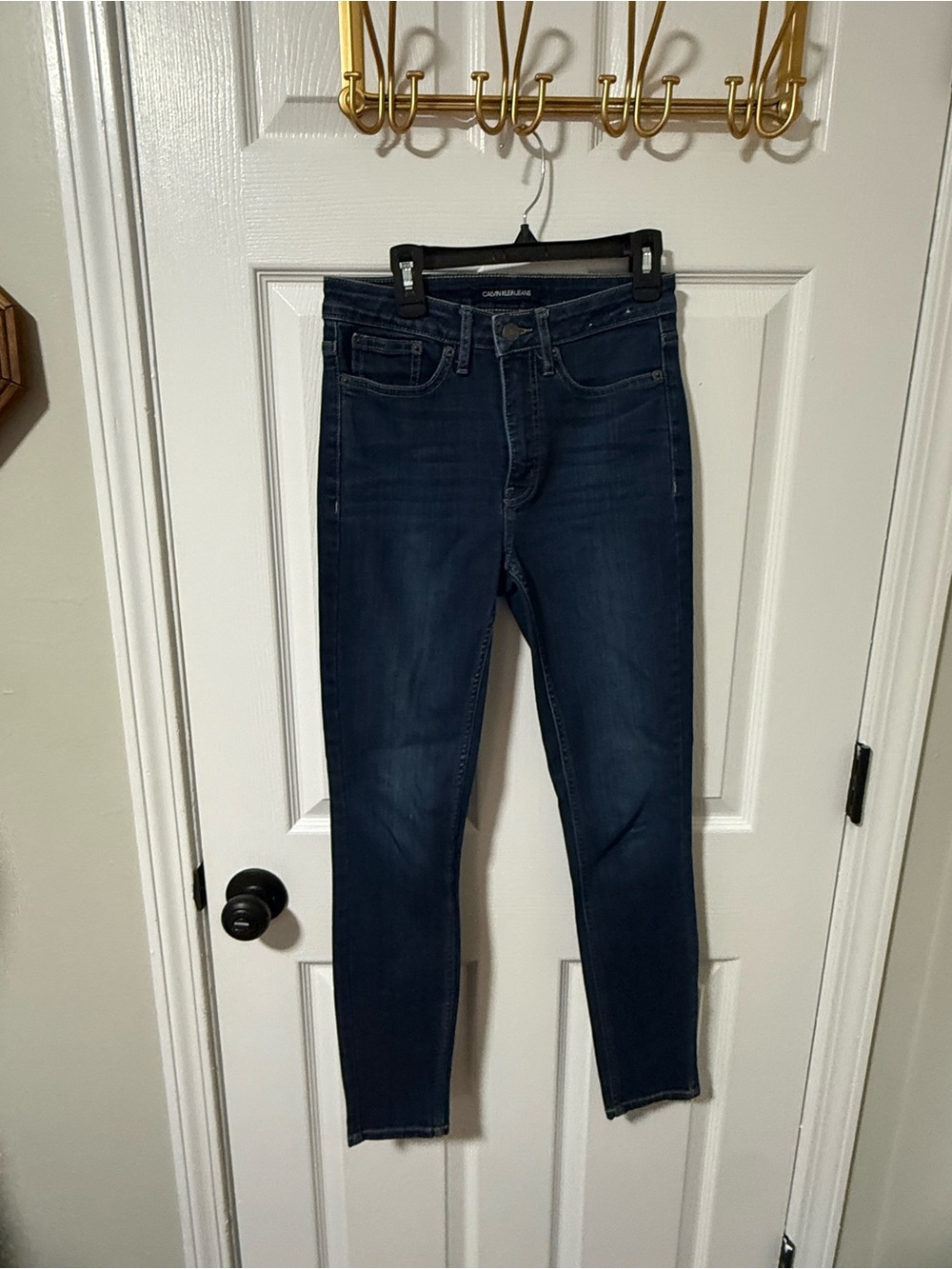 Calvin Klein Jeans Women’s Dark Indigo Straight Leg Jeans